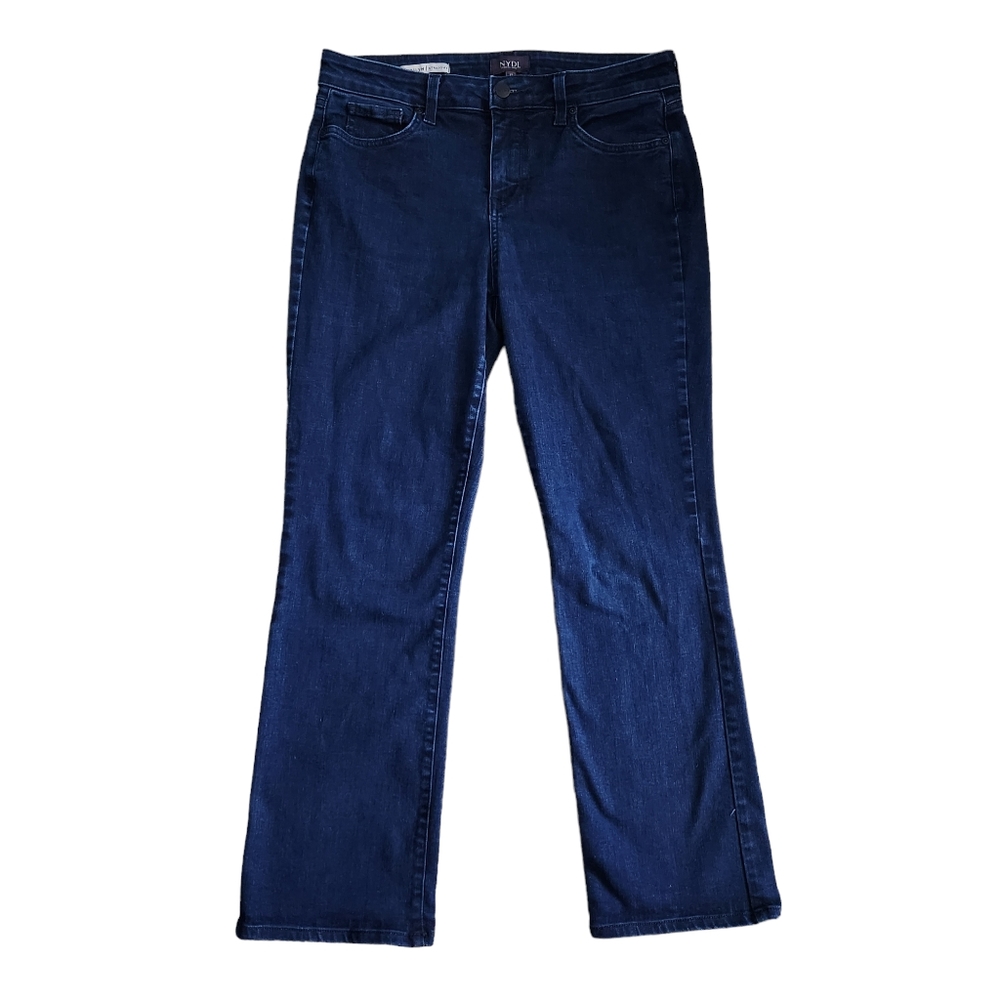 NYDJ Marilyn Straight Lift Tuck Dark Wash Jeans Women's Size 12